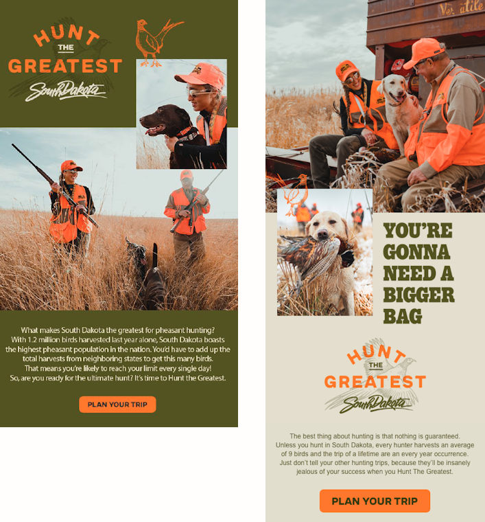 Hunt The Greatest 2024 email examples